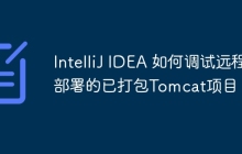 IntelliJ IDEA 如何调试远程部署的已打包Tomcat项目？