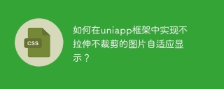 如何在uniapp框架中实现不拉伸不裁剪的图片自适应显示?