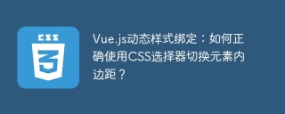 Vue.js动态样式绑定：如何正确使用CSS选择器切换元素内边距？