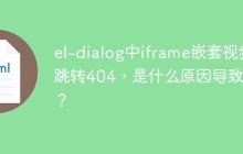 el-dialog中iframe嵌套视频跳转404，是什么原因导致的？