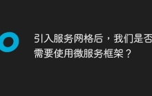 引入服务网格后，我们是否还需要使用微服务框架？