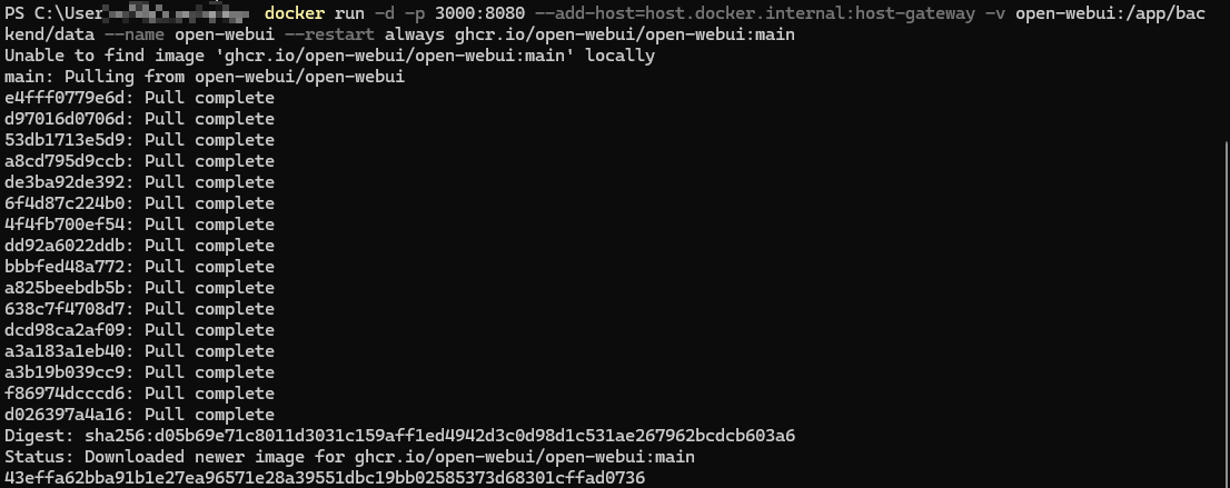 OpenWebUI 部署 Ollama 可视化对话界面