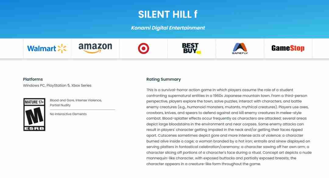 《寂静岭f》的战斗疑似完全舍弃了枪战 强调近战