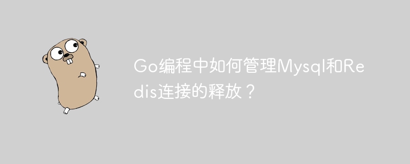 Go編程中如何管理Mysql和Redis連接的釋放？-小浪學習網