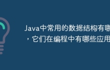 Java中常用的数据结构有哪些，它们在编程中有哪些应用？