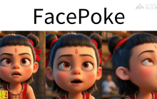FacePoke— 开源的实时面部编辑工具，拖拽操作面部表情