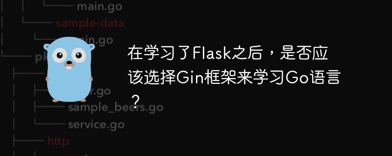 在学习了flask之后，是否应该选择gin框架来学习go语言？