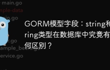 GORM模型字段：string和*string类型在数据库中究竟有何区别？