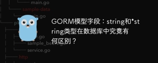 GORM模型字段：string和*string类型在数据库中究竟有何区别？