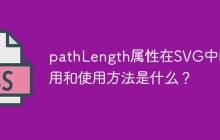 pathLength属性在SVG中的作用和使用方法是什么？