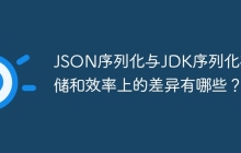 JSON序列化与JDK序列化在存储和效率上的差异有哪些？