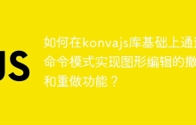 如何在konvajs库基础上通过命令模式实现图形编辑的撤销和重做功能？
