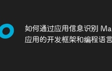 如何通过应用信息识别 Mac 应用的开发框架和编程语言？