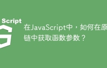 在JavaScript中，如何在原型链中获取函数参数？