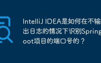 Bagaimanakah Idea IntelliJ mengenal pasti nombor port projek boot musim bunga tanpa mengeluarkan log?