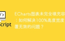 ECharts图表未完全填充容器：如何解决100%高度宽度设置无效的问题？