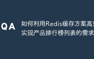 How to use the Redis cache solution to efficiently realize the requirements of product ranking list?