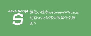 WeChat MiniプログラムWebViewでVUE.JSダイナミックスタイルの変位が失敗した理由は何ですか?