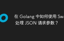 在 Golang 中如何使用 Swag 处理 JSON 请求参数？