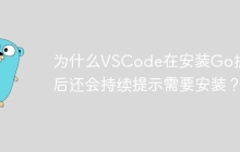 为什么VSCode在安装Go扩展后还会持续提示需要安装？