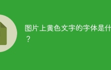 图片上黄色文字的字体是什么？