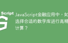 JavaScript金融应用中，如何选择合适的数学库进行高精度计算？