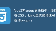 VUE3非セットアップ構文砂糖では、CSS V-Bindでコンポーネントを優雅に使用する方法は？