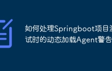 如何处理Springboot项目测试时的动态加载Agent警告？