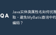 Java实体类属性名如何优雅获取，避免MyBatis查询中的硬编码？