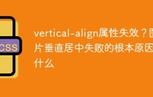 vertical-align属性失效？图片垂直居中失败的根本原因是什么