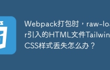 Webpack打包时，raw-loader引入的HTML文件Tailwind CSS样式丢失怎么办？