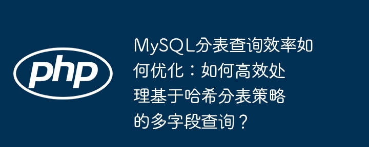 MySQL分表查询效率如何优化：如何高效处理基于哈希分表策略的多字段查询？-小浪学习网