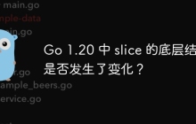 Go 1.20 中 slice 的底层结构是否发生了变化？