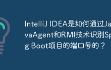 IntelliJ IDEA是如何通过JavaAgent和RMI技术识别Spring Boot项目的端口号的？