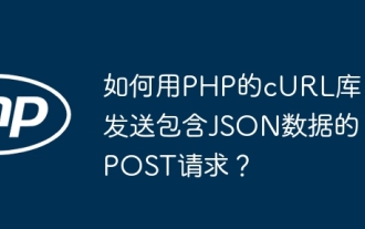 Wie sende ich eine Postanforderung mit JSON -Daten mithilfe der Curl -Bibliothek von PHP?