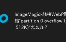 ImageMagick转换WebP图片报错“partition 0 overflow (> 512K)”怎么办？