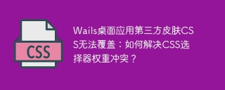 Wails桌面应用第三方皮肤CSS无法覆盖：如何解决CSS选择器权重冲突？