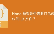Hono 框架是否需要打包成 .d.ts 和 .js 文件？