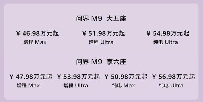 问界 M9 和新 M5 Ultra 双车上新，享界 S9 增程版同场发布