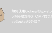如何使用Golang和go-stomp库搭建支持STOMP协议的WebSocket服务器？