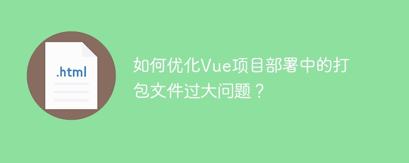 如何優化Vue項目部署中的打包文件過大問題？-小浪學習網