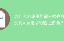 为什么未使用的输入框也会受到Vue指令的验证影响？
