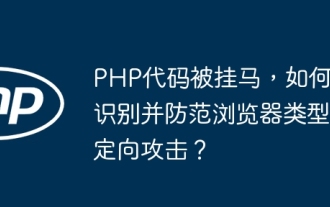 Comment identifier et empêcher les attaques ciblées de type navigateur lorsque le code PHP est suspendu?