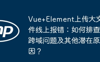 Vue Elementの大規模なファイルをオンラインでアップロードするエラー:クロスドメインの問題やその他の潜在的な原因をトラブルシューティングする方法は?