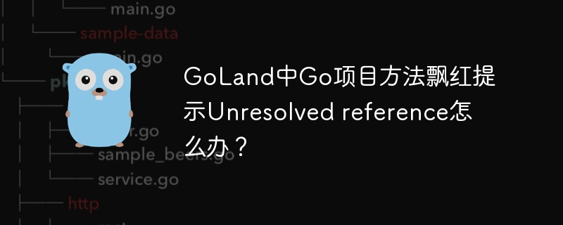 GoLand中Go项目方法飘红提示Unresolved reference怎么办？-小浪学习网