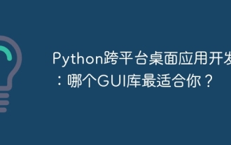 Python Cross-Platform Desktop-Anwendungsentwicklung: Welche GUI-Bibliothek ist die beste für Sie?