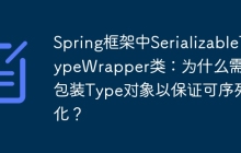 Spring框架中SerializableTypeWrapper类：为什么需要包装Type对象以保证可序列化？