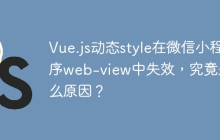Vue.js动态style在微信小程序web-view中失效，究竟是什么原因？
