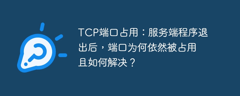 TCP端口占用：服务端程序退出后，端口为何依然被占用且如何解决？-小浪学习网