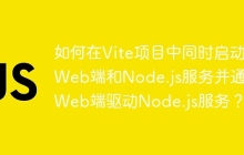 如何在Vite项目中同时启动Web端和Node.js服务并通过Web端驱动Node.js服务？